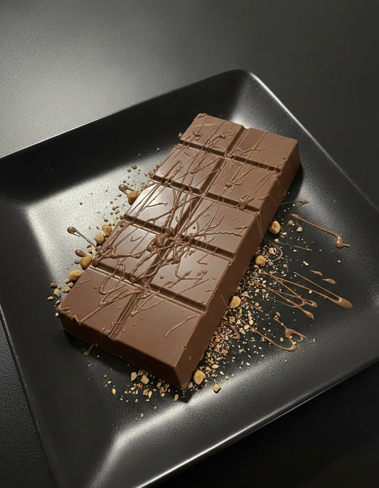 Ręcznie robiona czekolada z Dubaju: edycja z orzechami laskowymi – 200 g