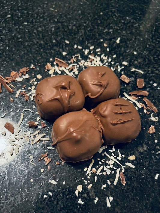 Handcrafted Coconut Chocolate Squares - 8 pieces
