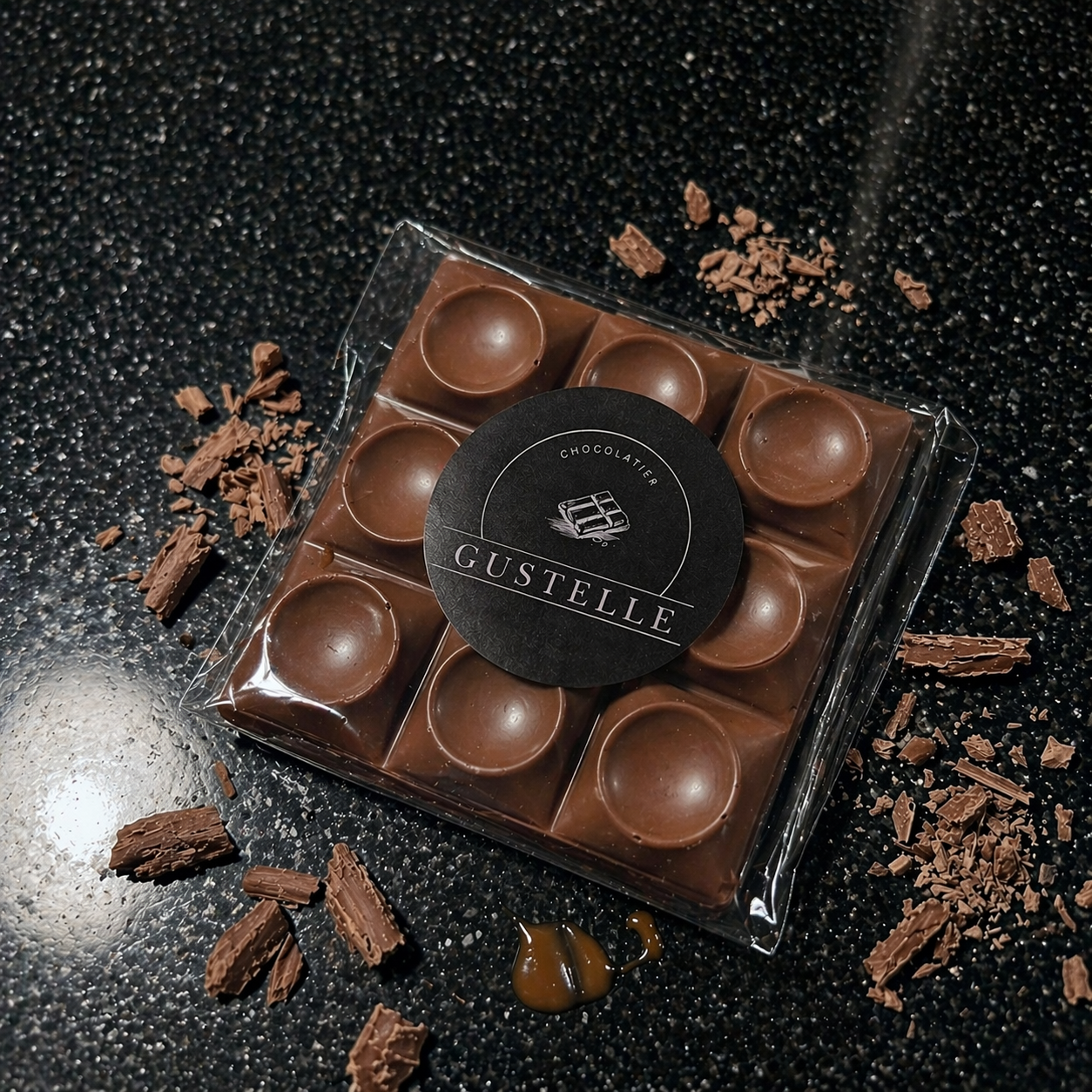 Gustelle Mleczna Czekolada z Karmelem - 50g